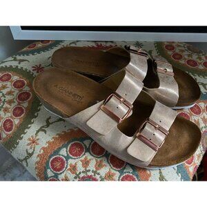 A. Giannetti made in Italy Women’s Rose Gold sandals sz 8